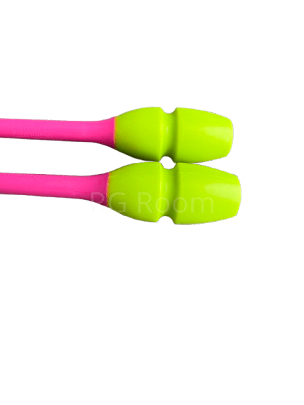 Pastorelli Clubs 36cm - Fluo Pink-Lime Green