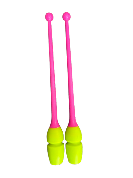 Pastorelli Clubs 40.5cm - Fluropink-Lime Green