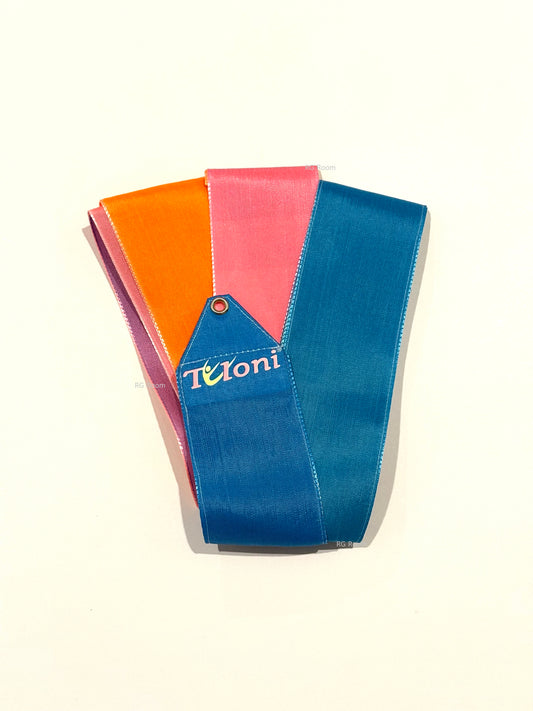 Tuloni Ribbon 5m - Light Blue/Pink Orange