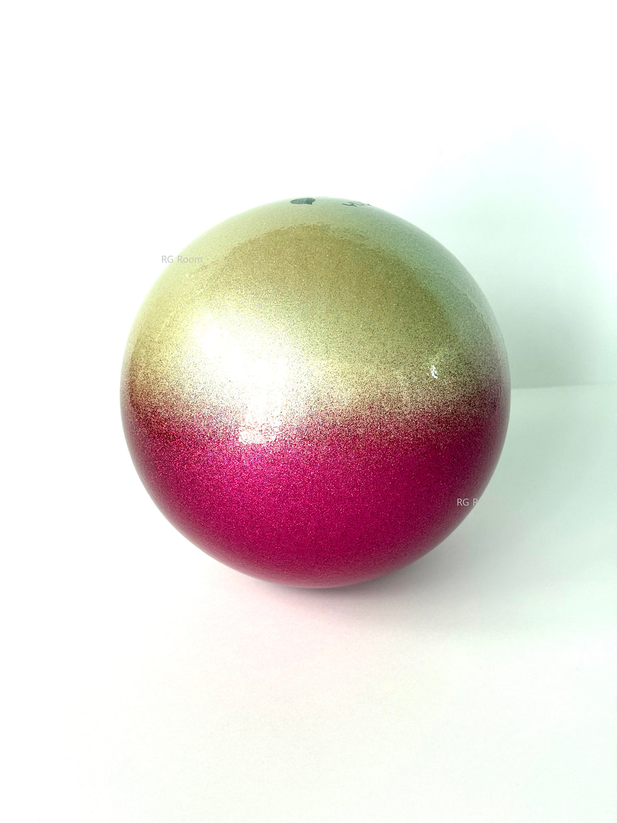 Yijoy Rhythmic Gymnastics Double Ball 18.5cm - White/Raspberry - FIG