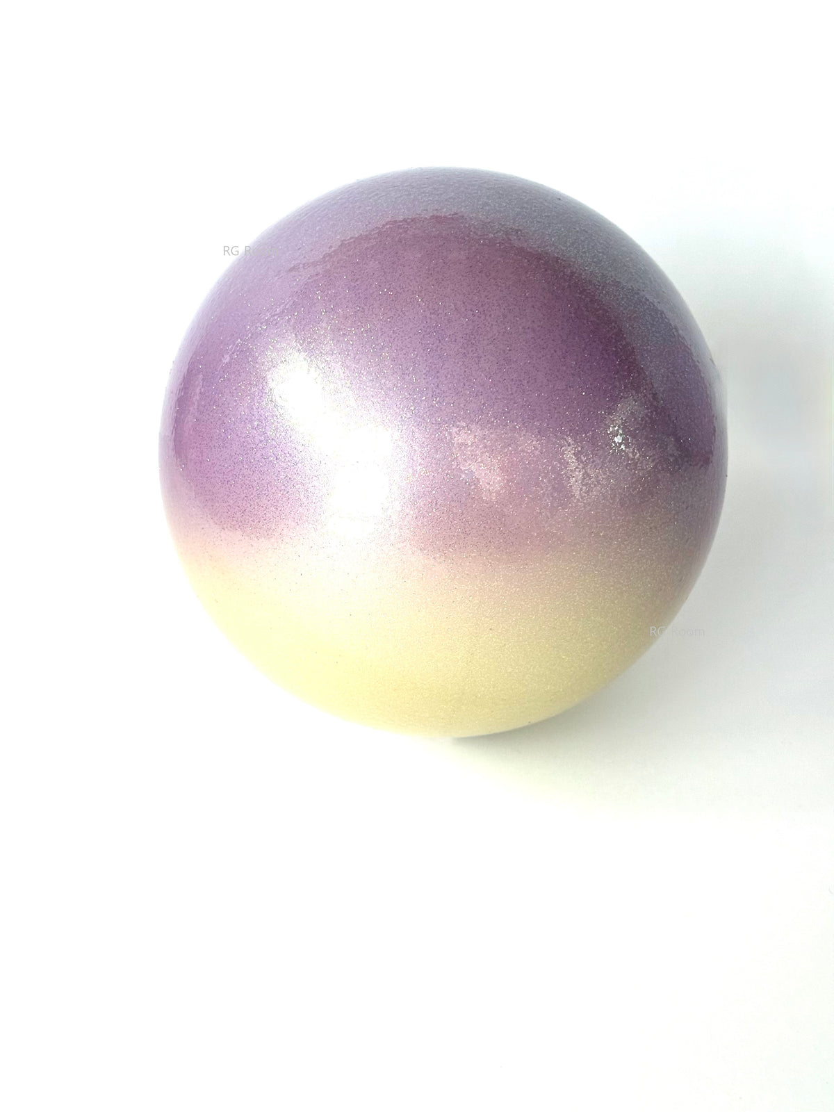Yijoy Rhythmic Gymnastics Double Ball 18.5cm - White/Purple - FIG
