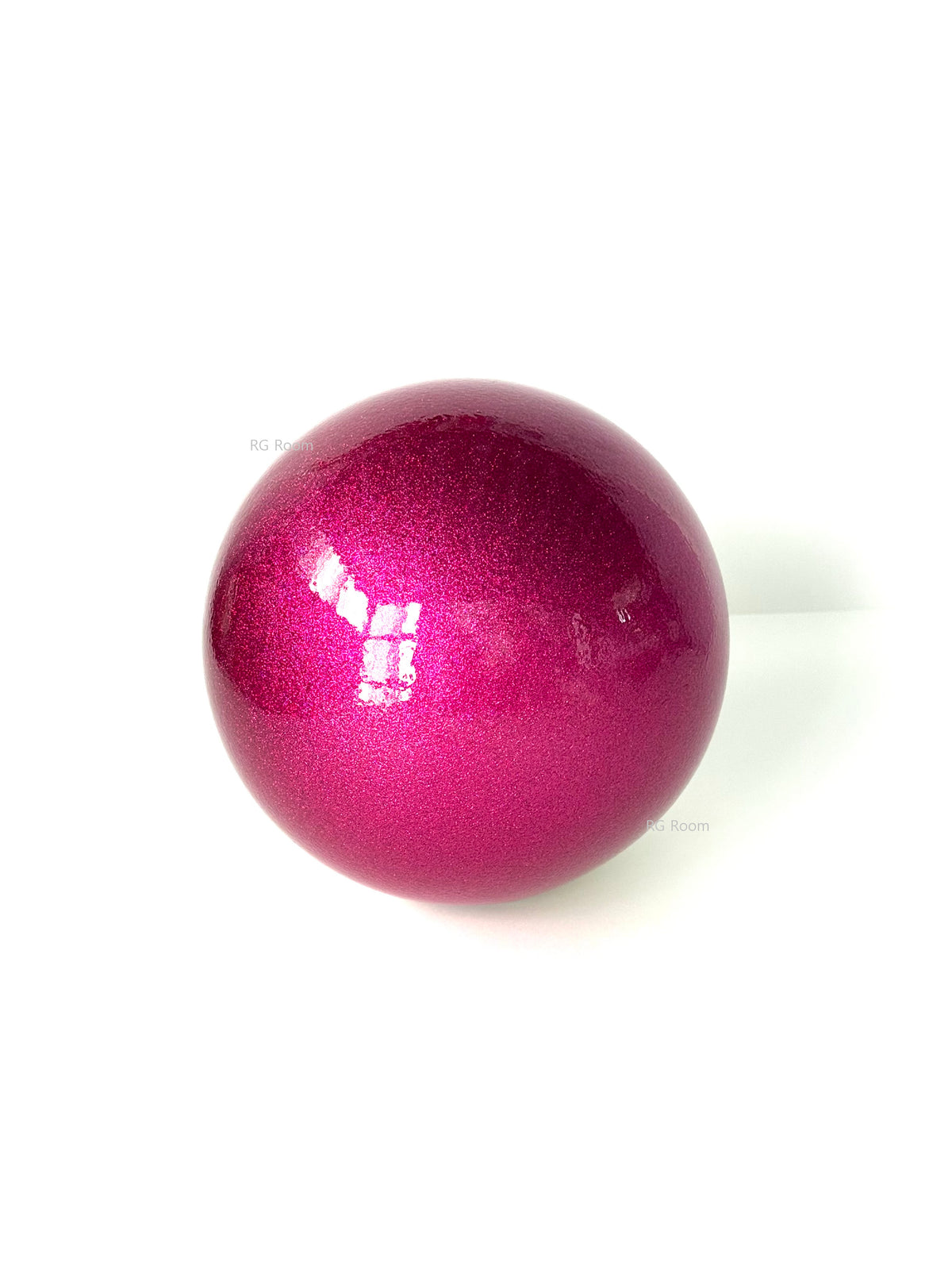 Yijoy Rhythmic Gymnastics Double Ball 18.5cm - White/Raspberry - FIG