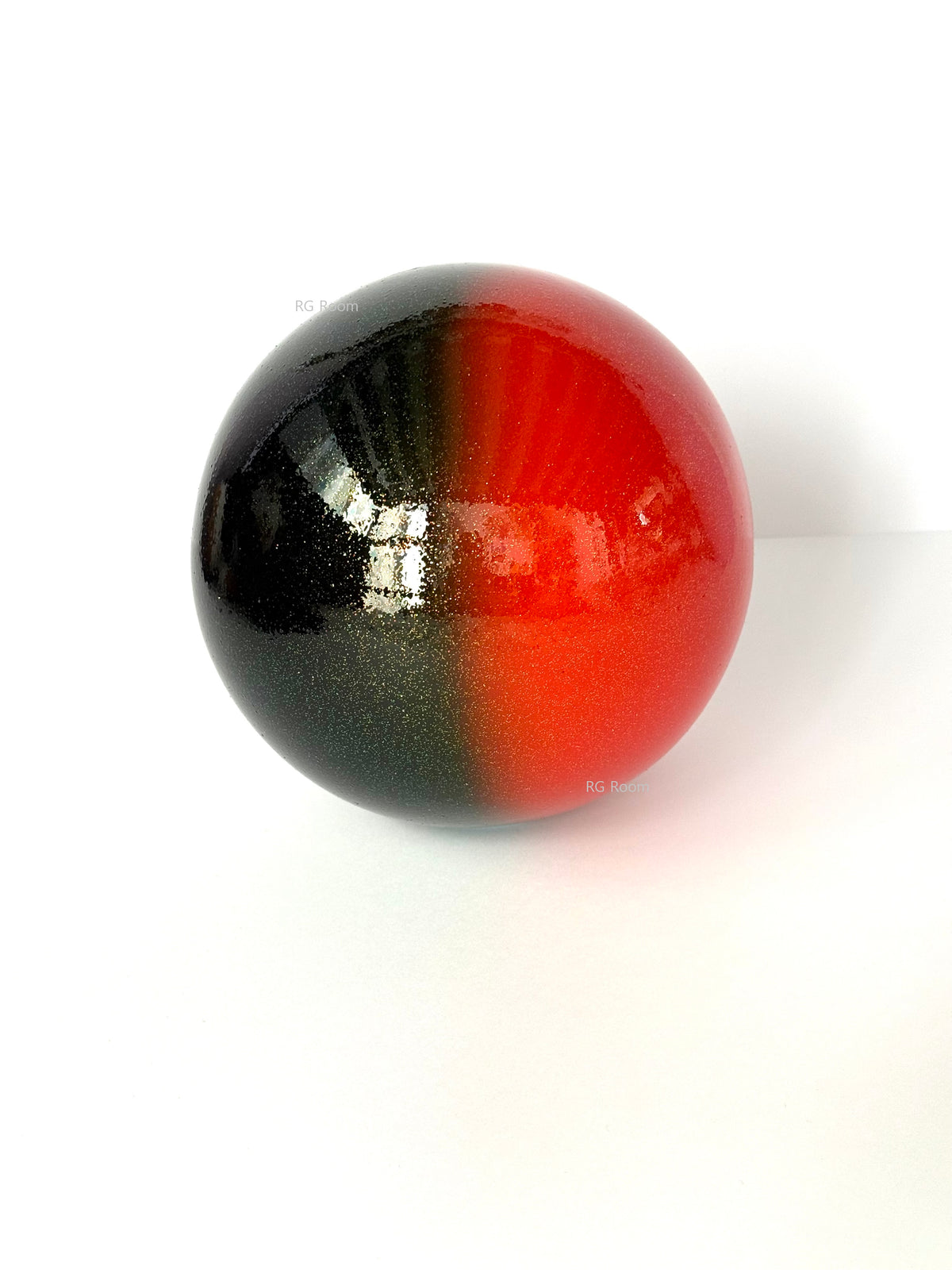 Yijoy Rhythmic Gymnastics Double Ball 18.5cm - Black/Red - FIG