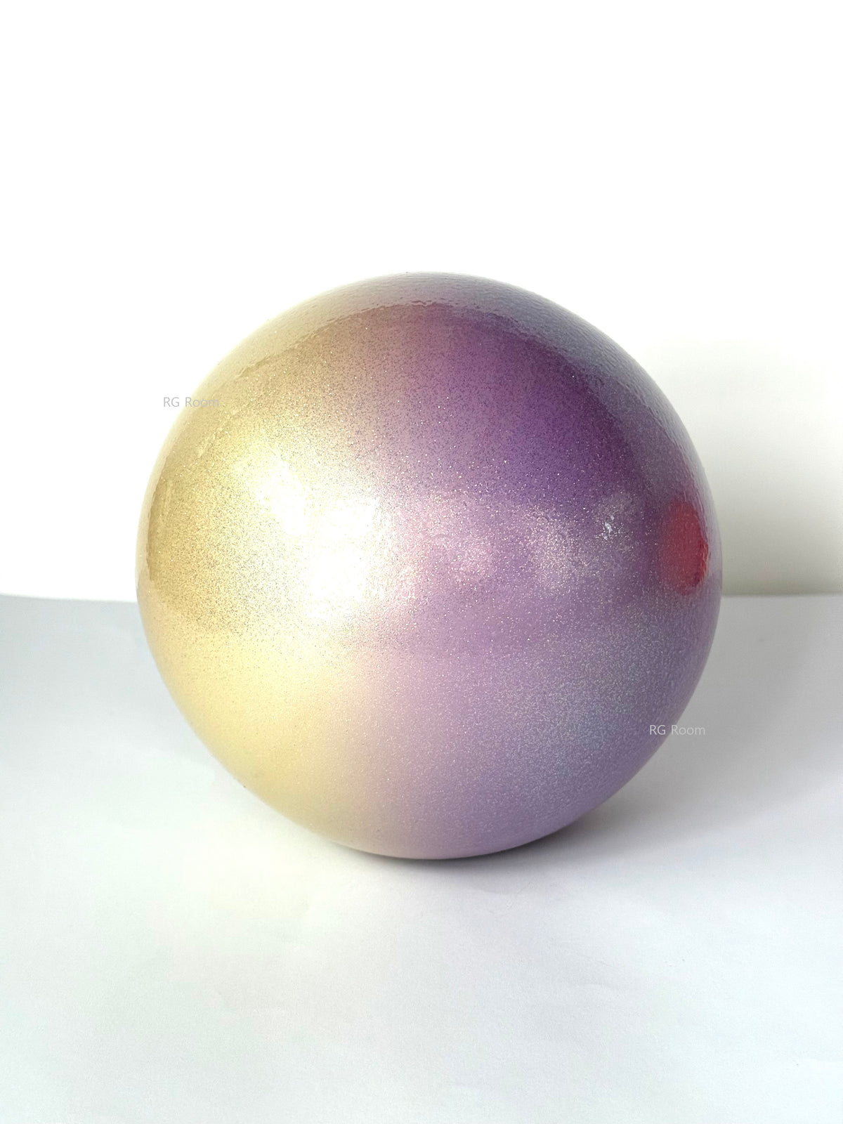 Yijoy Rhythmic Gymnastics Double Ball 18.5cm - White/Purple - FIG